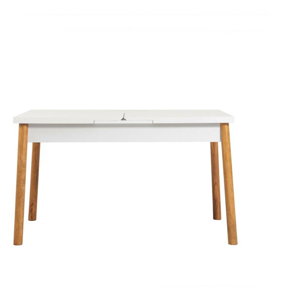 Set mobilier sufragerie Vlasta 5 (pin atlantic + alb + antracit) (pentru 4 persoane)