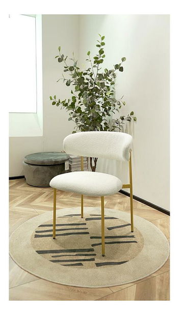 Étkezőszék Mokka (krém + arany)