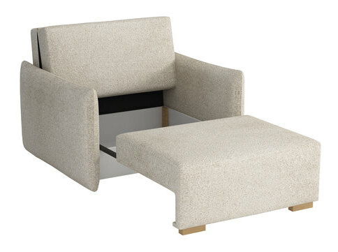 Rozkladacie kreslo Carivia Glov I (svetlohnedá) (s úl. priestorom)