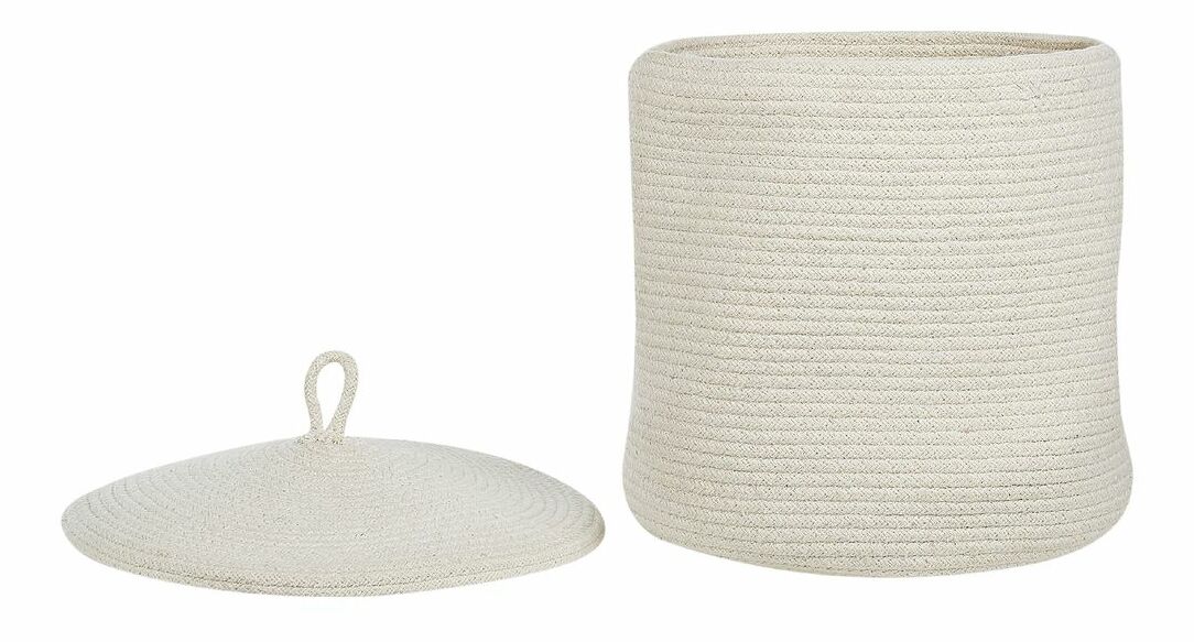 Set 2 buc coșuri depozitare Seara (alb) 