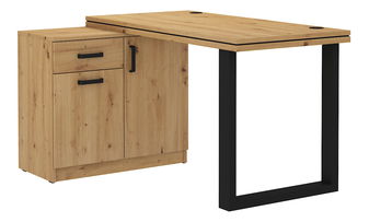 Pc stolík Mantela 140 (dub artisan + čierna)