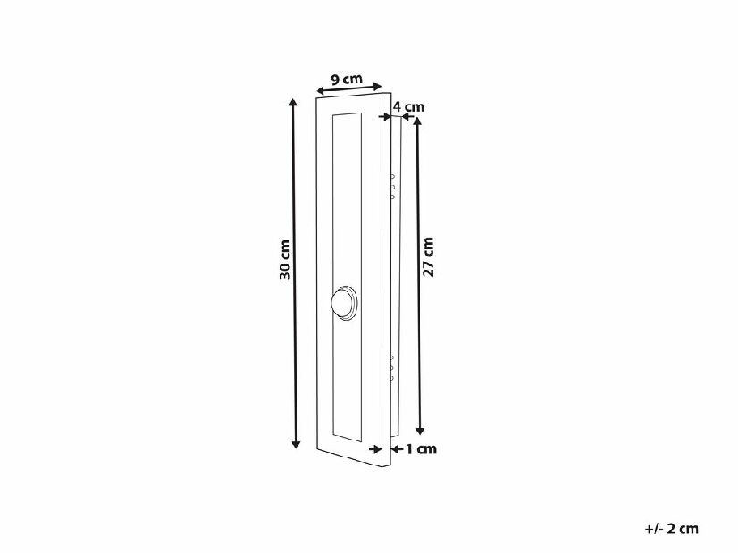 Lampă de perete pentru exterior 30 cm Rashad (Auriu) 