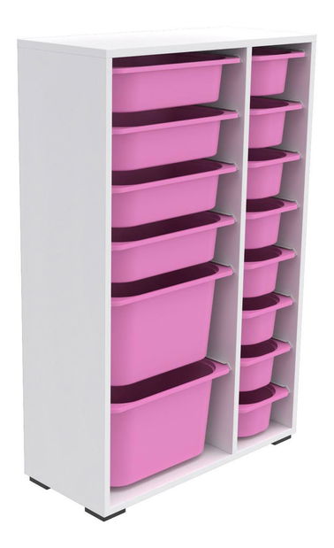 Játékrendszerező Dremonka 7 (rózsaszín + fehér)