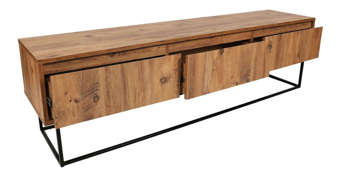 TV stolík/skrinka Lapin 180 (orech + čierna)