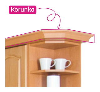 Plintă decorativă pentru dulap Leite W60 60 LC Larason MDF LC KLASIK W60 60 LC (arin)