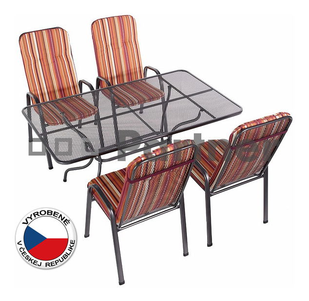 Záhradný nábytok Sandra 1+4 U506 (kov)