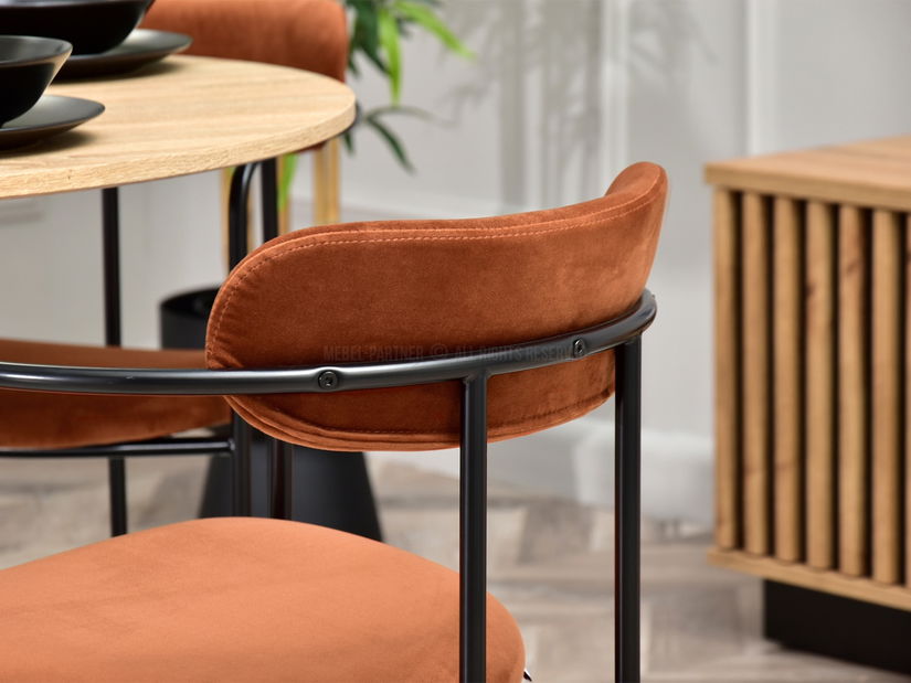 Stolica Magnus (bakar + crna)