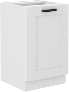 Dolná kuchynská skrinka Lucid 50 ZL 1F BB (korpus: biela + front: mdf biela)