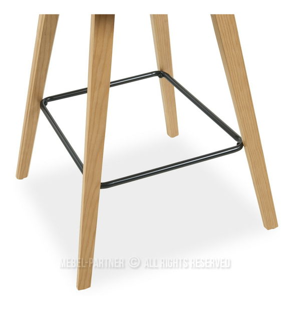 Scaun bar CH70 (negru + stejar)