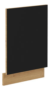 Dvierka na umývačku riadu Meriel ZM 570x446 (čierna + dub artisan)