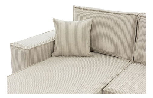 Sarokkanapé Kasuna (szürke) (tárolóhellyel)