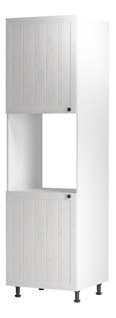 Potravinová kuchynská skrinka D60P Provense (biela + sosna andersen)