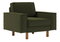Kreslo Spary 1 (petrolejová + orech)