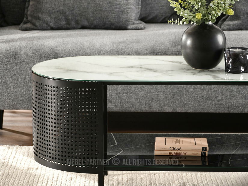 Stolić za kavu Organico (mramor + crna)