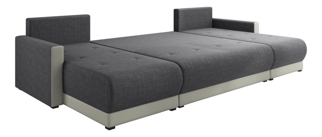 Rohová sedačka v tvare U Iosephus (svetlosivá + tmavosivá)