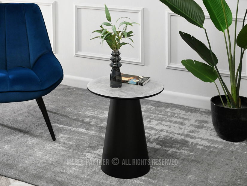 Dohányzóasztal Otava 45 (márványszürke + fekete)