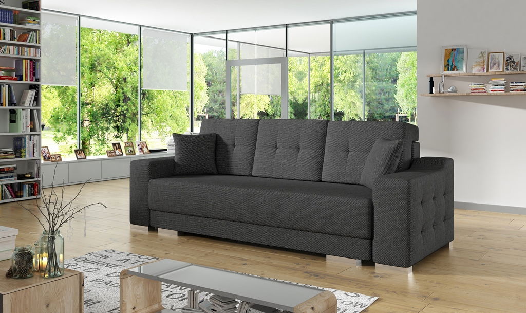 Canapea trei locuri Clay (gri)