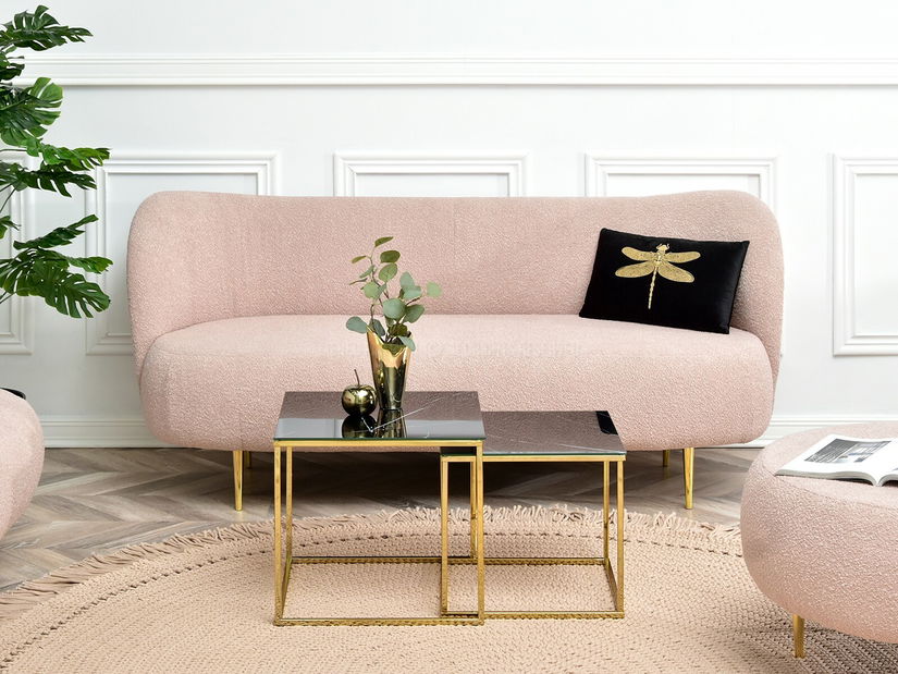 Dohányzóasztal Prana Law (fekete márvány + arany)