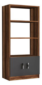 Regál Vincent 4 (dió + antracit)