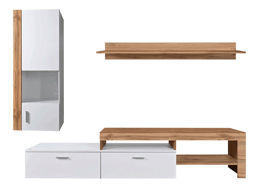 Mobilier living Almir (stejar wotan + alb) *resigilat