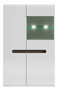 Vitrina Azteca Trio SFK1W1D/14/9 (bijela + sjaj bijeli)  