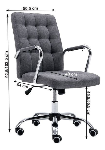 Irodai fotel Morgen (szürke) *kiárusítás