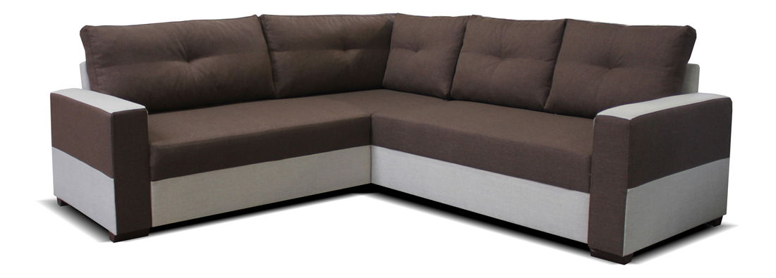 Rohová sedačka Arenna BL+2+TAB (hnedá + béžová) (P)