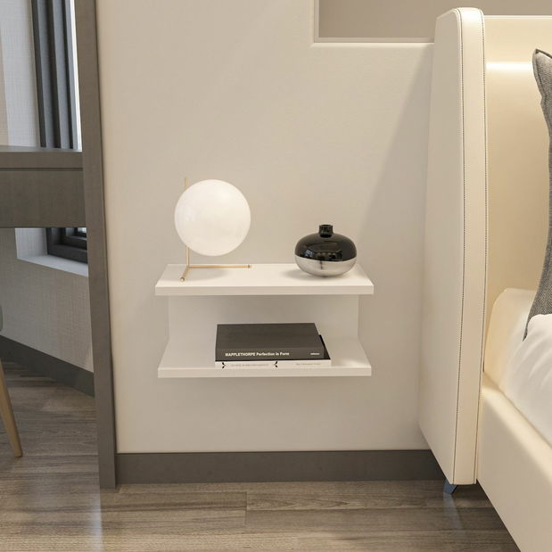 Nočný stolík Ramondes (biela)