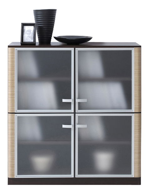 Vitrína BRW CLIPPER KOM4D-4W