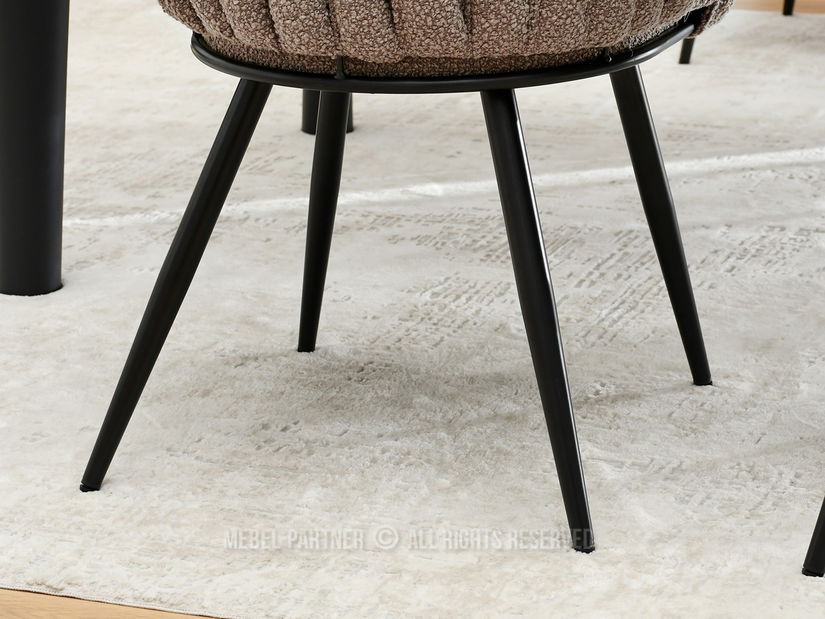 Stolička Roza (svetlohnedá + čierna)