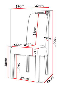 Blagovaonska stolica Juka JK79 (tamnozelena + crna)