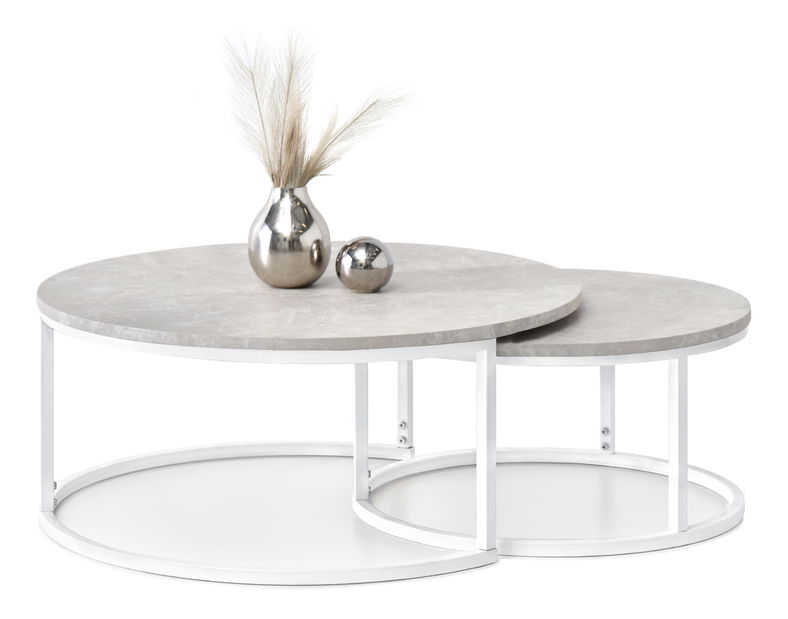 Stolić za kavu Kolja Zest Xl (siva + bijela)