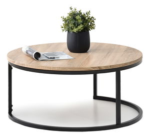 Konferenčný stolík Kolja Stolik Xl (dub sonoma + čierna)