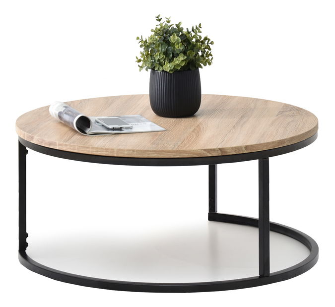 Konferenčný stolík Kolja Stolik Xl (dub sonoma + čierna)