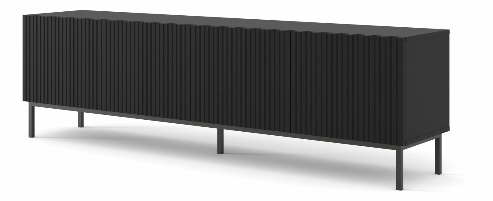 TV skrinka/stolík 4D 200 Rowanna (čierna)