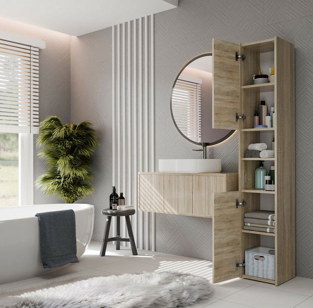 Kúpeľňová skrinka Samways 1 (dub sonoma)