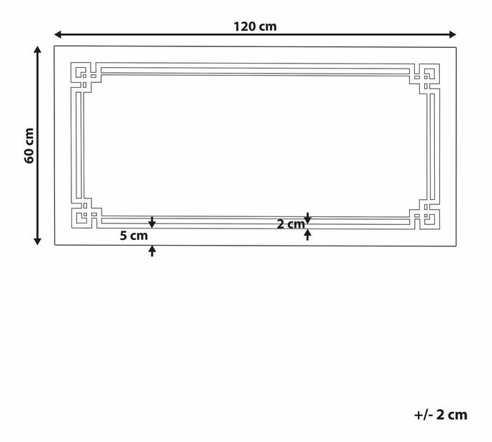 Nástenné zrkadlo Aston (strieborná)