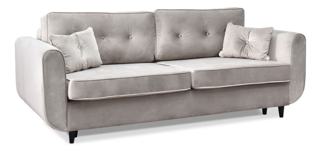 Kétszemélyes kanapé Bacteria (bézs + fekete)