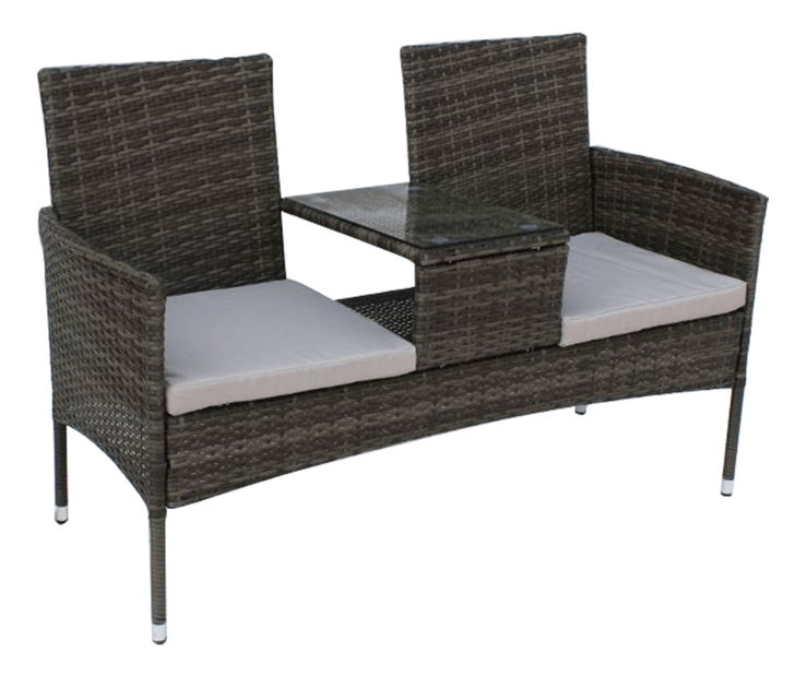 Záhradný dvojsed Lallea (sivá)