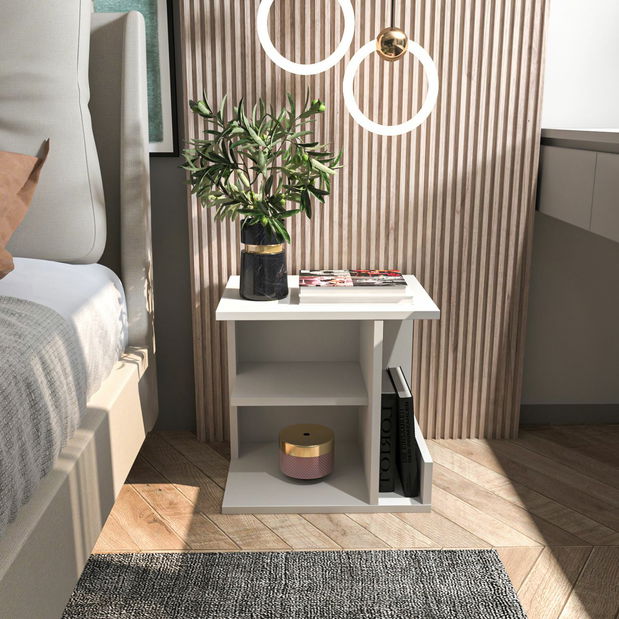 Noptieră Karamela (alb)