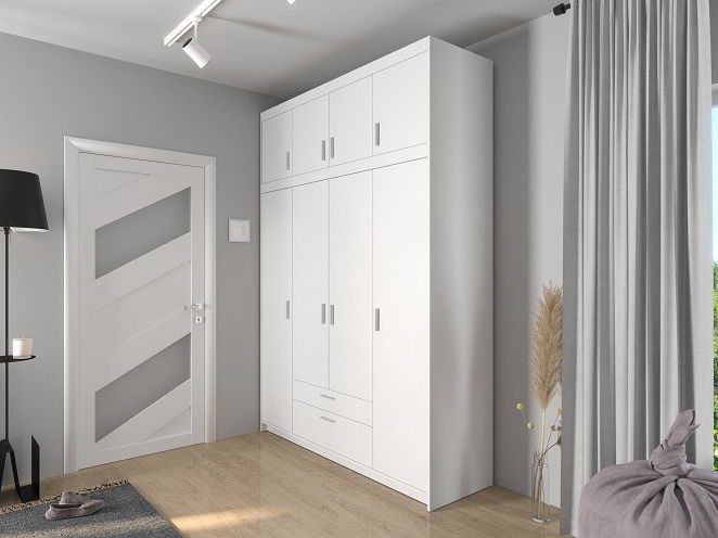 Suprastructură pentru dulap Elanor IV (alb) *lichidare de stoc