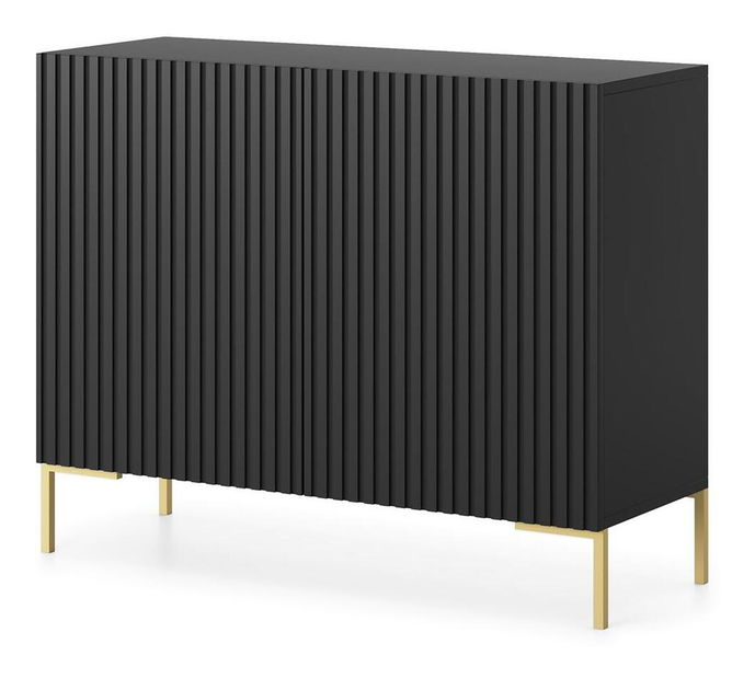 Komoda Lamellito L2 (crna + zlatna)