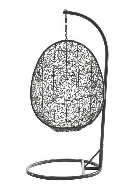 Závesné kreslo Musika (prírodná + krémová)