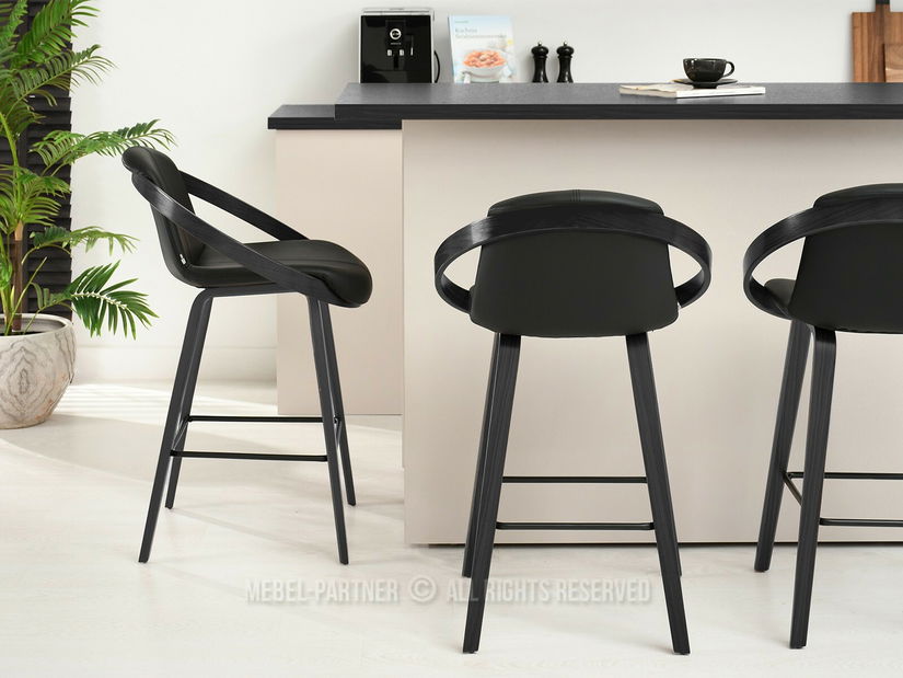 Scaun bar Lageze (negru)