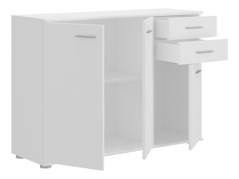 Kombinált komód Claudia 1 3T 2S (fehér)