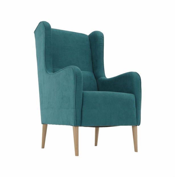 Fotoliu cu urechi Brius (turcoaz)