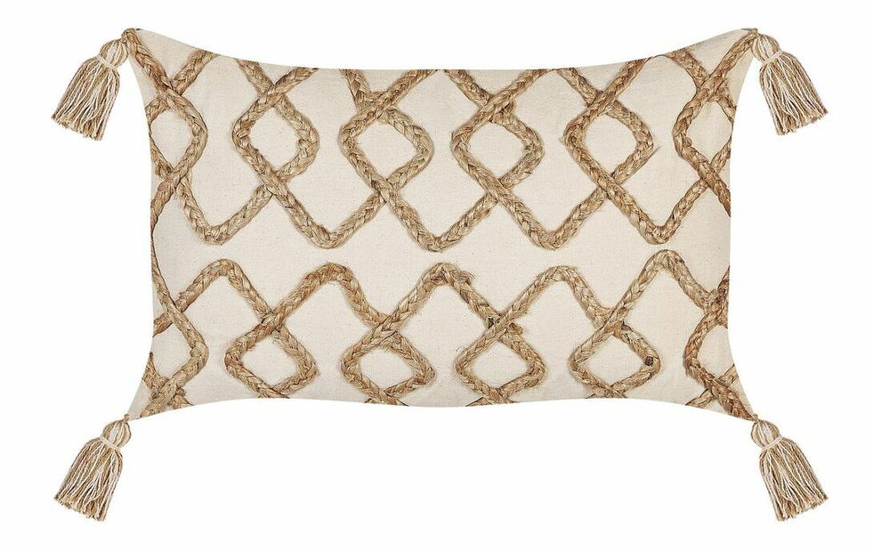 Set 2 buc perne decorative 30 x 50 cm Inca (bej)