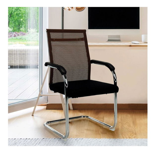 Scaun de conferință Ertozinenca (maro + negru) 