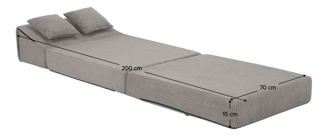 Fotoliu extensibil Plantearan (gri) 