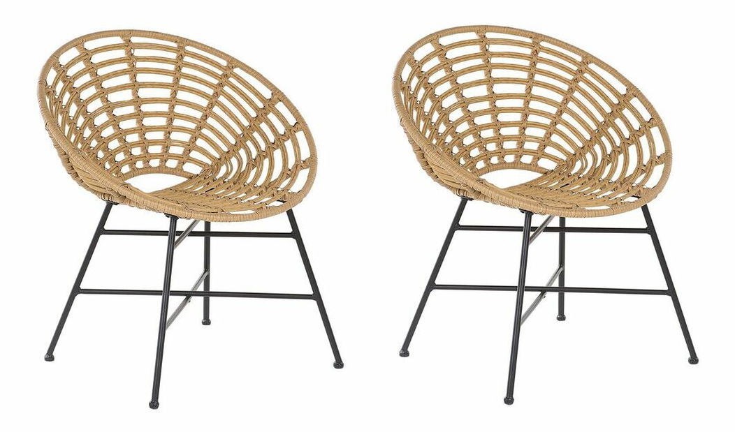 Set 2 ks. záhradných stoličiek Acta (prírodná)